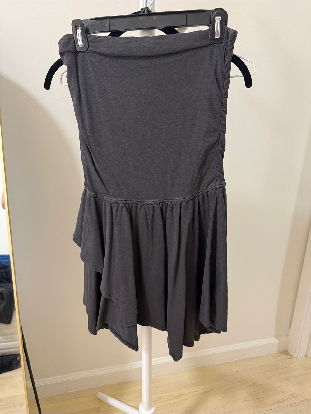 aerie Womens' Dark Gray Layered Jersey Dress